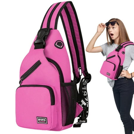 

Fovolat Crossbody Sling Backpack Crossbody Bag for Travel Sling Crossbody Backpack Shoulder Bag for Men Women Sling Bag Backpack for Hiking Walking Biking Travel Cycling sensible
