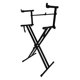 thumbnail image 1 of Soporte de teclado de 2 niveles, altura ajustable, portátil, robusto, fácil de instalar, profesional y práctico. Soporte para pianos electrónicos., 1 of 10