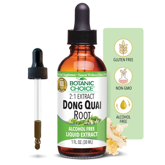 Botanic Choice Dong Quai Root Liquid Extract, Traditional Women's Wellness Supplement, 1 Fl Oz