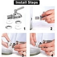 thumbnail image 2 of Beverage Dispenser Replacement Spigot, Faucet Juice Cold Drink Beer Wine Barrel for Bar & Party, 2 of 8