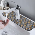 thumbnail image 7 of Sikiie Skull daisy yellow blue Splash Guard for Sink Faucet-1 PC Super Absorbent Fast Drying Mat Sink Gadgets-Splash Guard for Kitchen, Sink Mat, 7 of 7