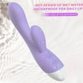 thumbnail image 3 of Centerel Rabbit Vibrator G-spot Stimulation Massager with 12 Vibrations Powerful Dual Motors Adult Sex Toys for Women-Light Purple, 3 of 8