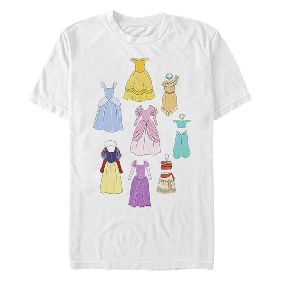 Men's Disney Iconic Princess Dresses Graphic T-Shirt