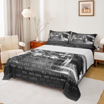 Manfei Game Twin Sheet Sets,Gray Gamepad Controller Twin Fitted Sheet,Boys Gaming Flat Sheet For Boy,Microfiber Room Decor,3 Pieces