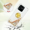 thumbnail image 5 of Glitter Case for Xiaomi Redmi 10C, Bling Sparkle Floating Liquid Soft TPU Cushion Fashion Girly Women Girls Clear with Ring Holder Phone Cover for Xiaomi Redmi 10C  Gold, 5 of 12