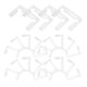 thumbnail image 2 of 40pcs Gasket Replacement Kit For Hinges Rubber Pads For Glass Door Shower Door Hinge Part, 2 of 3