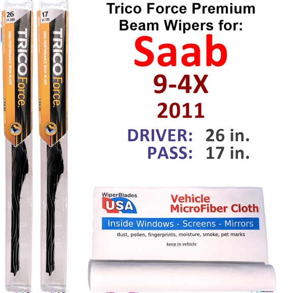 2011 Saab 9-4X Performance Beam Wipers (Set of 2)