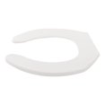 thumbnail image 3 of asiento para baño permajuste sin tapa alargado blanco plástico, 3 of 6