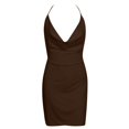 thumbnail image 2 of Gibobby Ropa interior mujer Camisón para mujer, lencería sexy transparente y sexy para mujer, vestido de malla de encaje(Marrón, G), 2 of 4