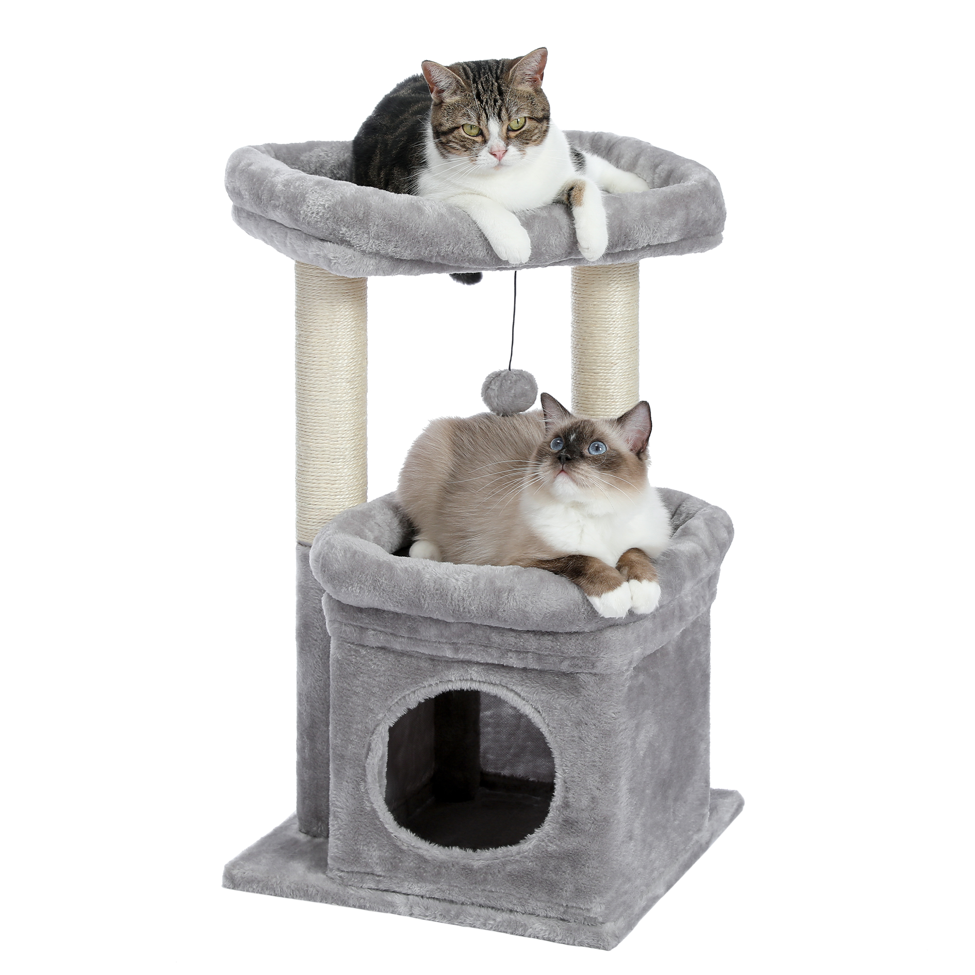 Pawz Road 27" Cat Tree Condo with Perches and Scratching Posts photo 8