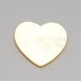 thumbnail image 2 of 30 pc Natural White Shell Mother of Pearl Shell Cabochons Heart Seashell color 19~20x20x1~2mm, 2 of 3