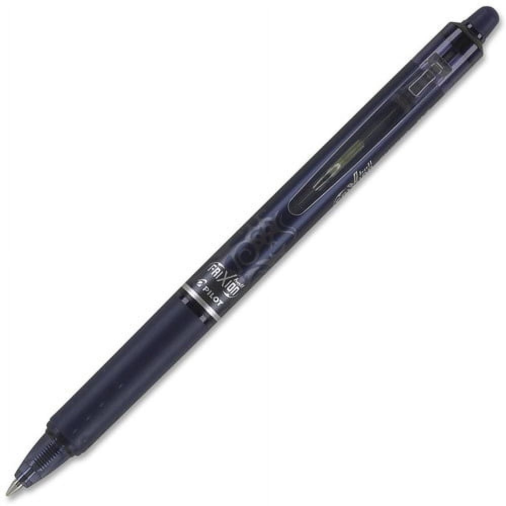 Pilot FriXion .7mm Clicker Erasable Gel Pens Fine Pen Point - 0.7 mm Pen Point Size - Refillable - Retractable - Navy Blue Gel-based Ink - Navy Blue Barrel - 12 / Dozen
