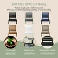 thumbnail image 3 of WestinTrends Avalon Outdoor HDPE Deep Seating Modular Armless Patio Chair with Patio Cushions, Black/Beige, 3 of 13
