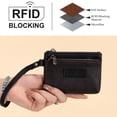 thumbnail image 4 of Wrangler Wallet for Women RFID-Blocking Floral Embossed Coin Purse Lightweight Wristlet Wallets, Black, 4 of 7
