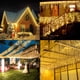 thumbnail image 5 of Cortina de luces LED de carámbanos para decoración navideña de 3,5 a 35 m, para exteriores, Año Nuevo 2023, guirnalda de luces de hadas para la calle en la casa, 5 of 5