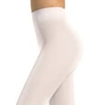 thumbnail image 4 of Leggings de baile blancos de punto sin costuras para mujer, de color liso y talla grande, sin amoníaco, 40D, coloridos, 4 of 6