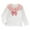 White, variant on fatyb Summer Girls Long Sleeve Cotton Tops Bow Print Collar T-Shirts Kids Girls Cute Bottom Blouses