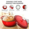 thumbnail image 4 of Magicplux 6 Quart Enameled Cast Iron Dutch Oven with Lid, 4 of 8