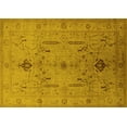 thumbnail image 1 of Ahgly Company Machine Washable Indoor Rectangle Oriental Yellow Traditional Area Rugs, 8' x 10', 1 of 4