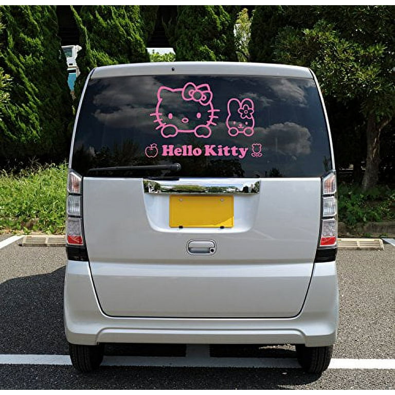 Hello-Kitty OriginalStickers0371 Set Of Two (2x) Stickers , Laptop , Car ,  Truck , Size 4 inches on Longer Side