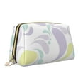 thumbnail image 3 of Large Clutch Leather Makeup Bag, Gorgeous Lilac Travel Toiletries Bag, Ladies Cosmetic Storage Bag, 3 of 8