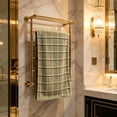 thumbnail image 6 of HOZADOIE Checkered Facial Cotton Towels 13X29In, Ultra Soft & Highly Absorbent Hand Towels for Bathroom, Soft Feel Fingertip Towels Quick Drying Towels, Green, 6 of 7