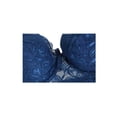 thumbnail image 3 of INSPIRE CHIC Women Full Cup Bras Breathable Comfort Floral Lace Full Coverage Non Padded Underwired Bra 40/90 Fit 38B/C Navy Blue, 3 of 6