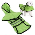 thumbnail image 4 of Dog Raincoat, Dog Rain Jacket Beautiful Reflective Breathable  For Pet Dogs Shiny Green XL, 4 of 8