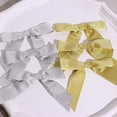 thumbnail image 5 of BalsaCircle 50 Gold 4" Pre Tied Mini Nylon Ribbon Glitter Twist Tie Bows, 5 of 8