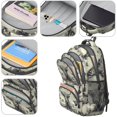 thumbnail image 4 of Highland Cow and Calf Print Backpack for School, Cute School Bag with Adjustable Shoulder Straps and Padded Back, 16.9"x12.6"x5.9", 4 of 5
