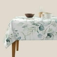 thumbnail image 4 of Spring Leaf Floral Sage Green Square Tablecloth 54x54 Inch Ruitic Watercolor Table Cloth Waterproof Fabric Farmhouse Green Grey Leaves Table Cover Decorative for Holiday Home Party Wedding Picnic, 4 of 8