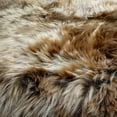thumbnail image 5 of Snugtown Super Soft Brown Round Faux Fur Area Rugs, Fuzzy Fluffy Sheepskin Carpet, Shaggy Furry Floor Mat for Nursery Rugs Living Room Bedroom Bedside, 3 x 3 Feet, 5 of 5