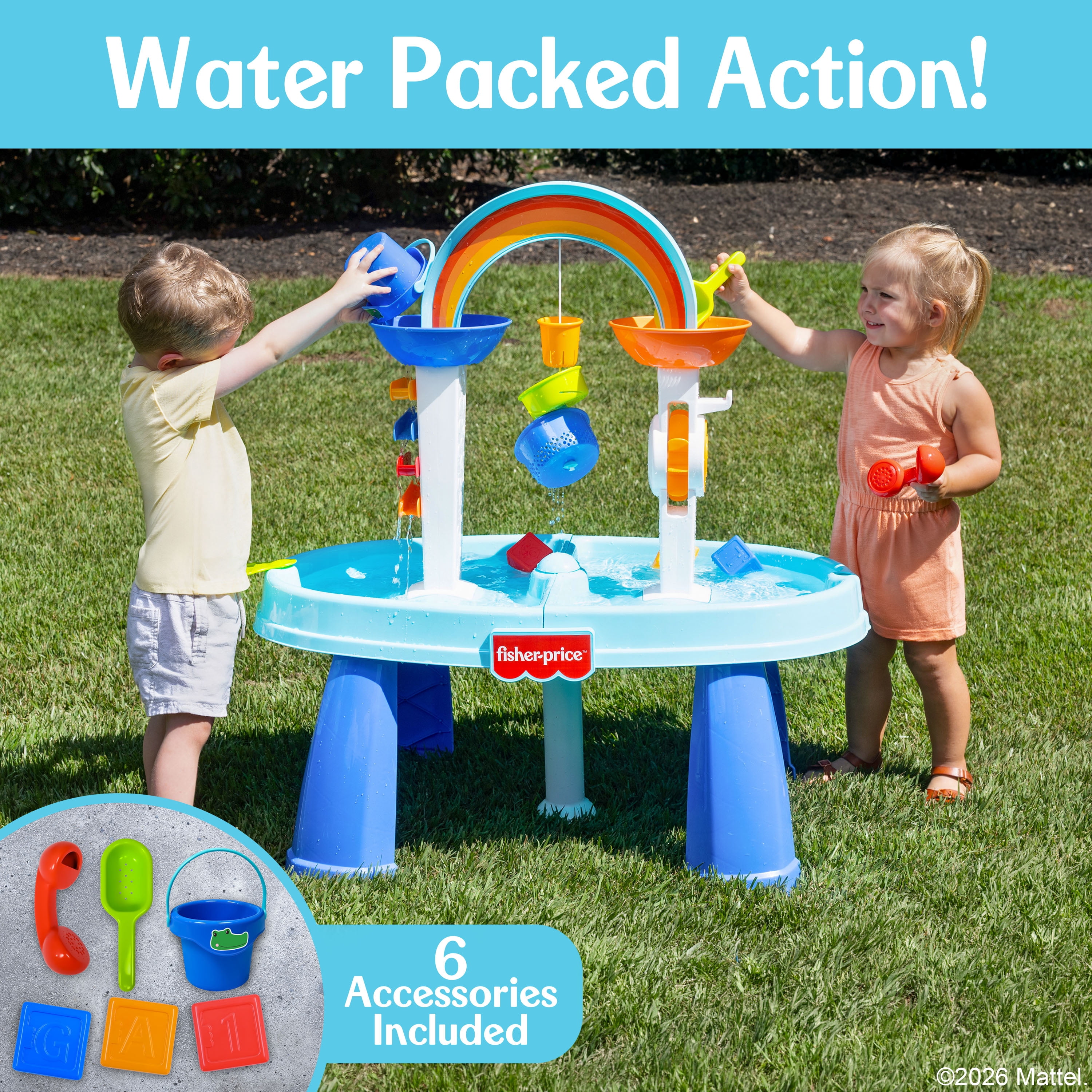 Fisher-Price Pour & Play Interactive Sand & Water Tables with Toy