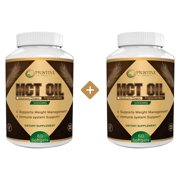 Pristine Foods Keto MCT Oil Softgel 1000mg - Advanced Ketosis Diet Pills, Weight Management, Natural Pure Coconut Oil Extract - 2 Pack