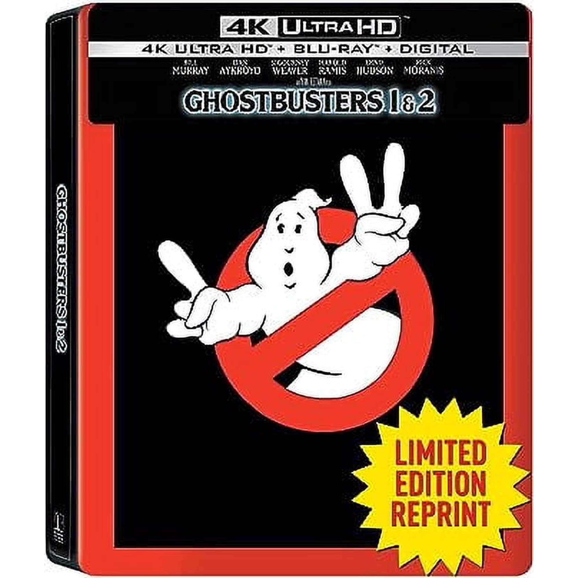 New Steelbook Ghostbusters Movie 2 Pack: I & II (UHD + Blu-ray + Digital)