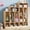 Natural, variant on 5-Section Classroom Coat Locker with 9 Cubbies, Daycare Cubby Storage Organizer with 10 Hooks for Home, School, Nursery, Kindergarten, White
