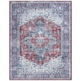 thumbnail image 2 of SAFAVIEH Tucson Medici Traditional Machine Washable Area Rug, 8' x 10', Red/Navy, 2 of 14