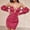 Hot Pink, variant on Gspmoly Womens Dresses, Women'S Sexy Sequin Wrapped Chest Short Skirt with Sky V Shoulder Fashionable Dress Wedding Dresses for Women up to 65% Off