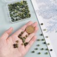 thumbnail image 3 of 116~120 cuentas de jade verde natural de 6 mm, cuentas de piedras preciosas naturales, cuentas de piedra energética, cuentas de jade verde chino, cuentas espaciadoras redondas con agujero de 1 mm, 3 of 6