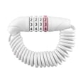 thumbnail image 2 of Candado para casco de bicicleta, candados para bicicleta, candados de cable portátiles profesionales para bicicleta, candado de cable combinado para Blanco, 2 of 8