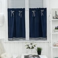 thumbnail image 5 of Kozart Short Curtain Pastoral Half-curtain Bow-knot Elegant Bay Window Drape Cafe Small Window Drapes Bedroom Home Decoration, 5 of 6