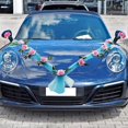 thumbnail image 4 of Decoración del coche de bodes artificiales Adorno Decoración Corona Cint el festival Fiesta Estilo A Yotijar decoraciones de la boda del coche, 4 of 7