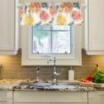 thumbnail image 2 of Yayeee Kitchen Valance Rod Pocket 54" x 18" Living Room Window Curtain, Candy Grapefruit Slices, 2 of 6