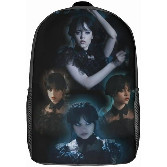 Wednesday Addams School Backpack Shoulder Bag Casual Daypack Student Bookbag Lightweight Laptop Backpacks-XTYD2026