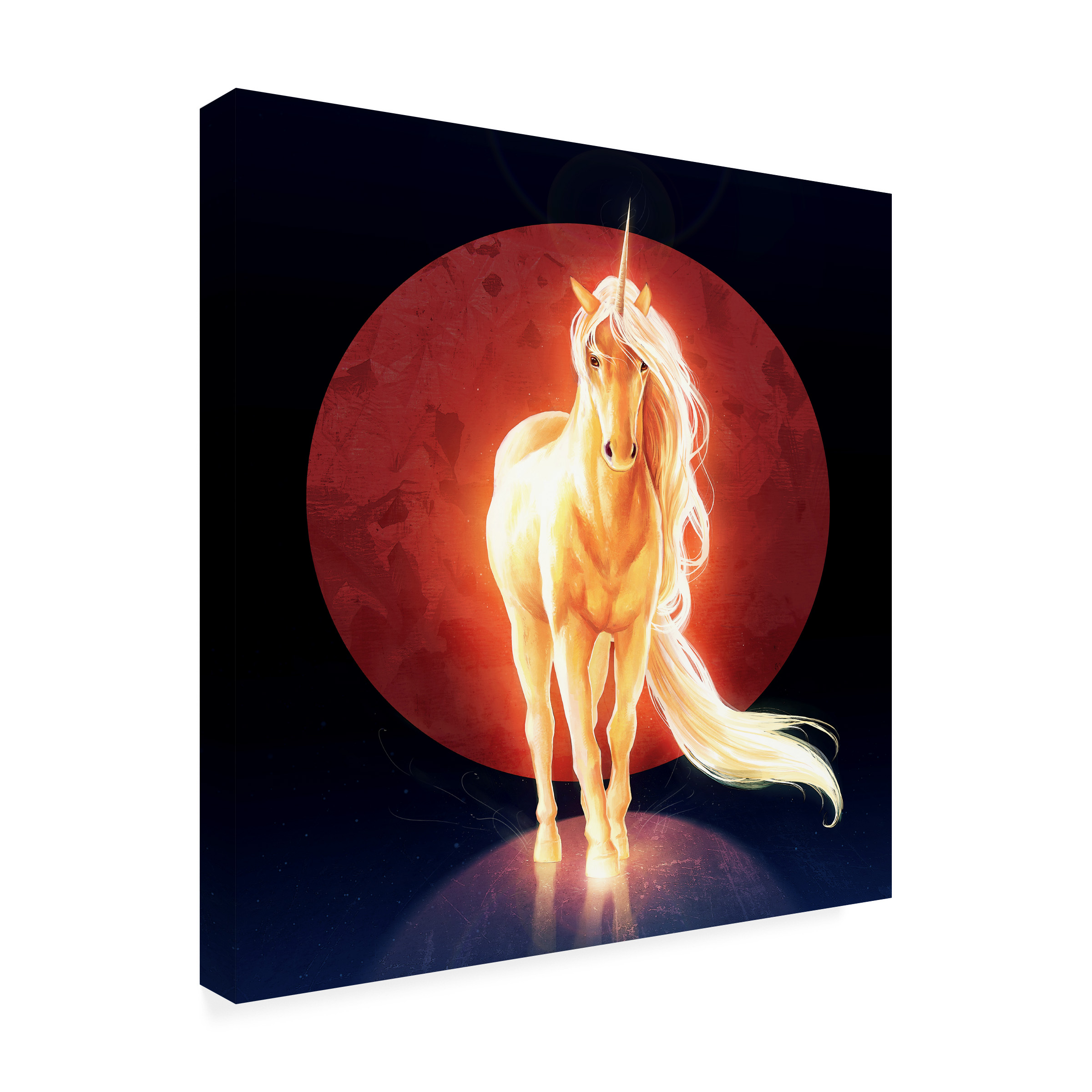 Trademark Fine Art 'Last Unicorn' Canvas Art by JoJoesArt
