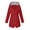 Red, variant on LEAVINGSUO Womens Fashion Winter Coats for Women Women Solid Rain Jacket Outdoor Hooded Raincoat Windproof Top