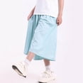 thumbnail image 3 of KyCheLot Kids Girls Solid Color Capris Pants Summer Pleated Wide Leg Elastic Waist Pants Comfy Fashion Skirts Pants, 3 of 6