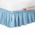 thumbnail image 2 of 2024 Stretch Recliner Slipcover Scalloped Elastic Bed Wrap Around Easy Fit Dust Ruffle Bedskirt /King Sofa Covers for Moving, 2 of 3