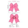 thumbnail image 2 of Yoyauz 8" Plus Cheerleader Bow Girl Hair Ornament with Ponytail Stand Bow Cheerleader Soft Football Competition Sports, 2 of 8