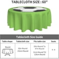 thumbnail image 3 of Soccer Tablecloth Round Table Cloths 60 Inch Wrinkle Resistant Picnic Table Covers Washable Polyester for Holiday Kitchen Party Picnic, 3 of 6